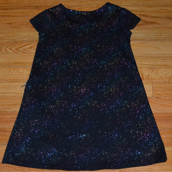 Youth girls black metallic Justice dress, size 8 - Picture 8 of 9
